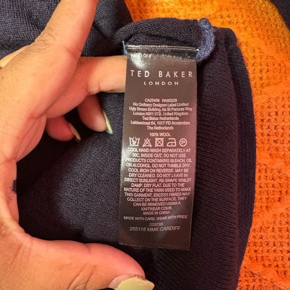 Unisex Ted Baker Black Crewneck Sweater - Picture 7 of 9